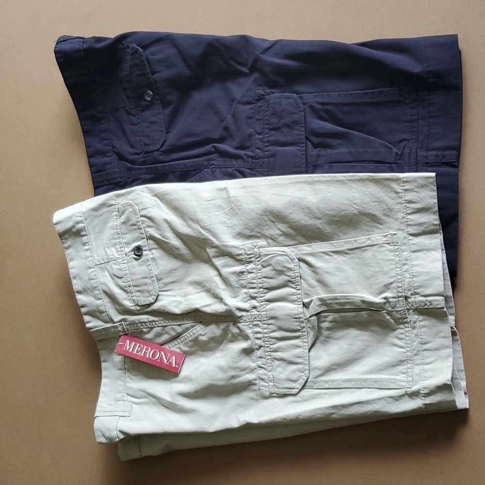 2 for $ of 1 Cotton Cargo Shorts Bundle - Size 36